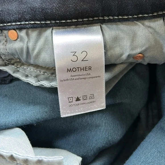 MOTHER The Mid Rise Dazzler Jean Skimp Night Tripper Sz 32 NEW - Picture 11 of 14